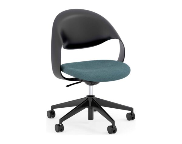 Loop Multi-Purpose Chair - Black Frame with Teal Seat