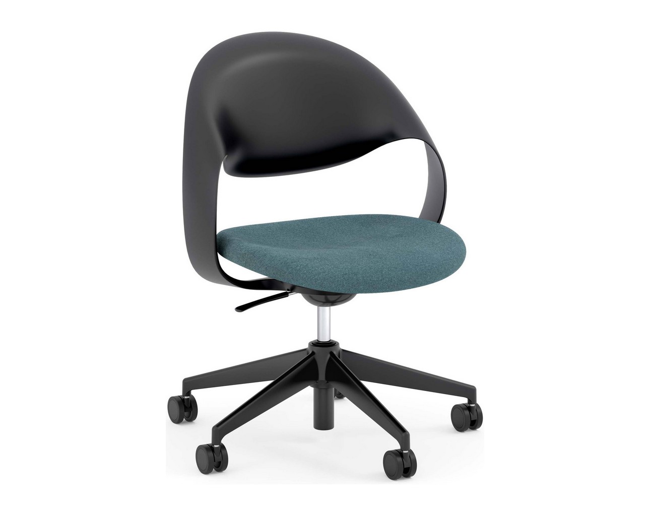 Loop Multi-Purpose Chair – Black Frame with Teal Seat