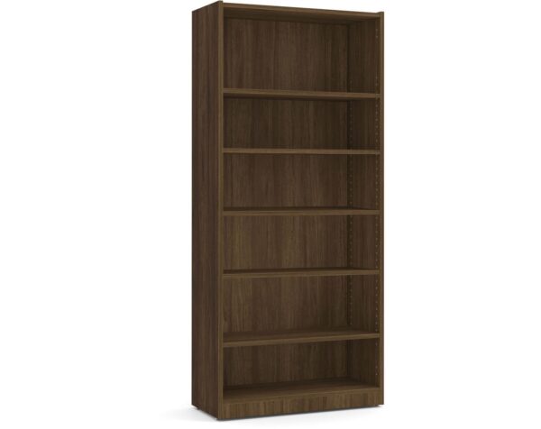 Heavy Duty Bookshelves – 6 Shelf - Modern Walnut