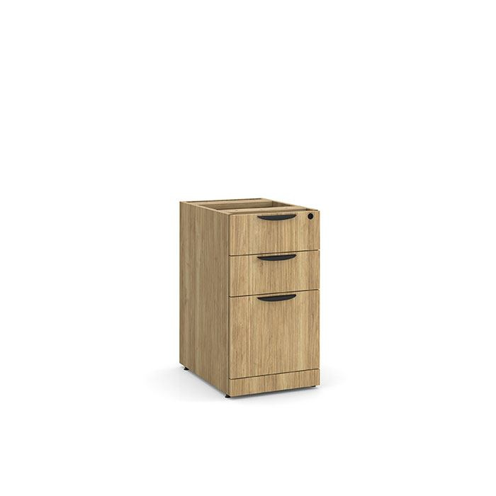 Classic Locking Box/Box/File Pedestal in Aspen - PL166