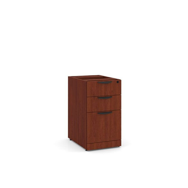 Classic Locking Box/Box/File Pedestal in Cherry - PL166