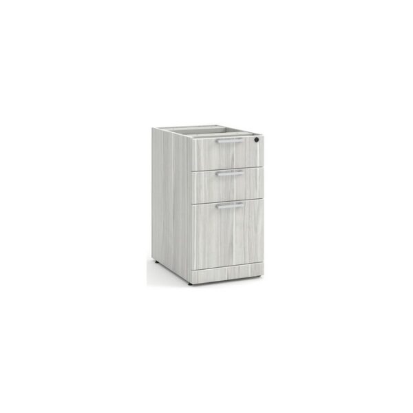 Classic Locking Box/Box/File Pedestal in Silver Birch - PL166