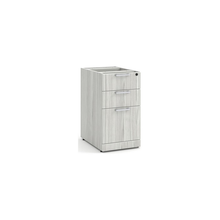 Classic Locking Box/Box/File Pedestal in Silver Birch - PL166