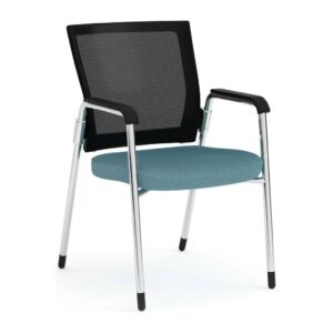 Propel Guest Chair - Black Mesh Back with Blue Seat