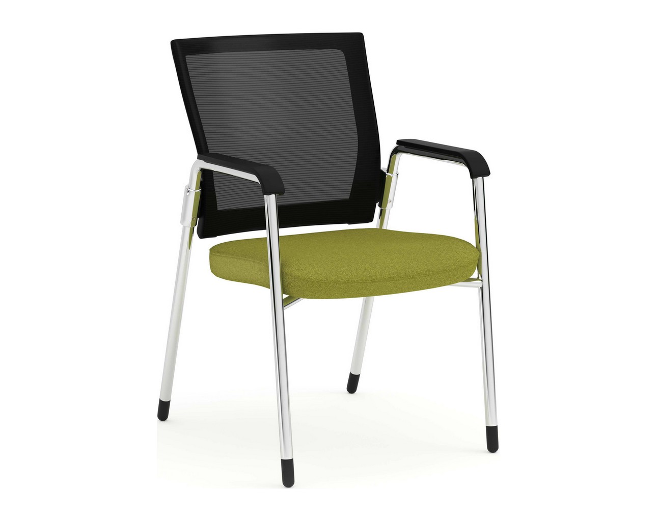 Propel Guest Chair – Black Mesh Back with Green Seat