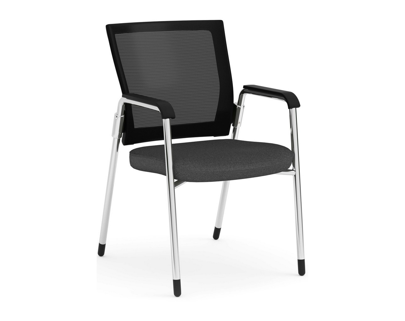 Propel Guest Chair – Black Mesh Back with Grey Seat