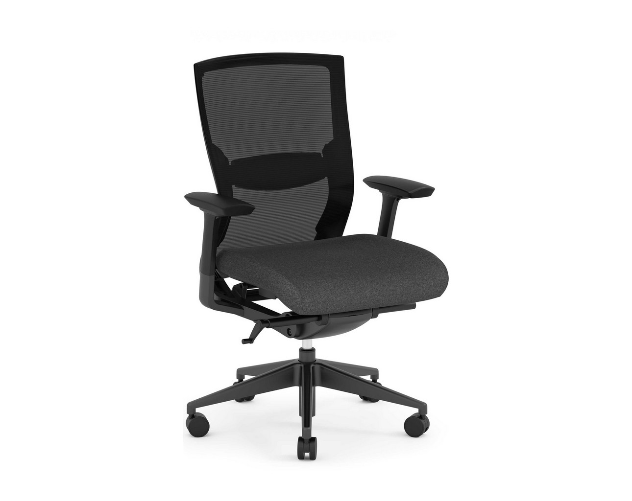 Propel Office Chair – Black Frame with Grey Seat