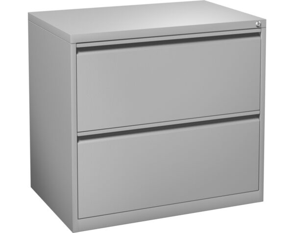 Steelwise Lateral Filing Cabinet - 2 Drawer in Grey
