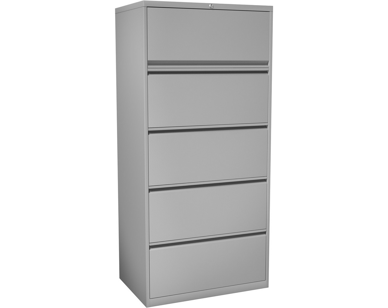Steelwise Lateral Filing Cabinet – 5 Drawer in Grey