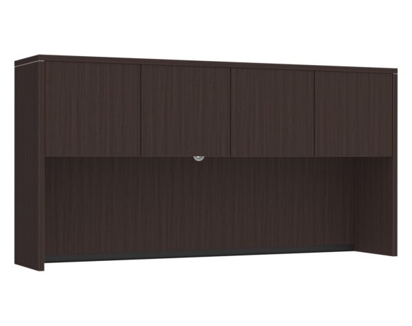 Classic Hutch 66" with 4 Laminate Doors in Espresso