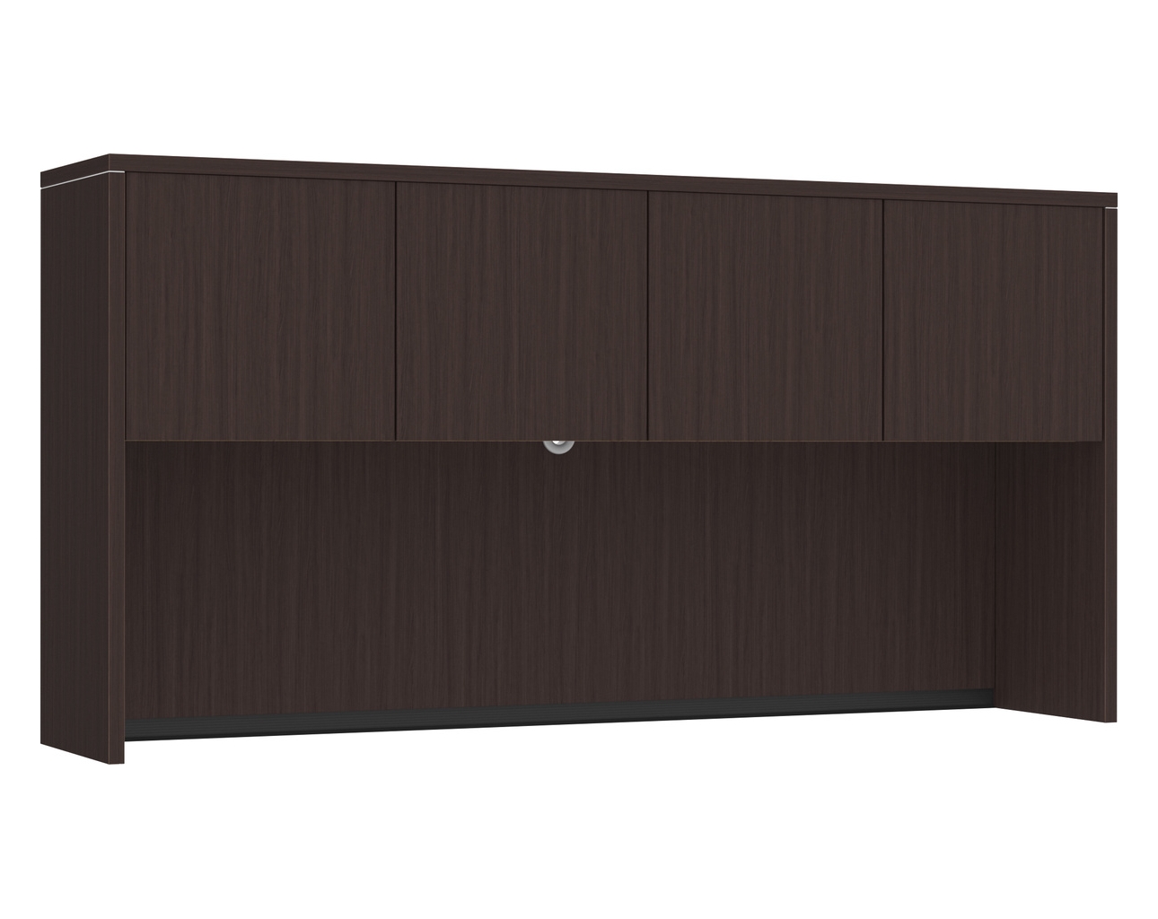 Classic Hutch 66″ with 4 Laminate Doors in Espresso