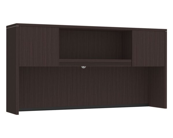 71" Classic Hutch with 2 Laminate Doors in Espresso