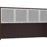 71″ Hutch with 4 Frosted Glass Doors-PL144OH/44SGD(2) +$529.00