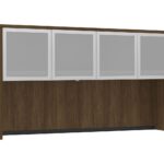 71" Hutch with 4 Glass Doors - PL144OH(1)/PL44SGD-A(2) +$529.00