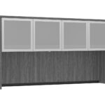 71" Hutch with 4 Glass Doors - PL144OH(1)/PL44SGD-A(2) +$529.00