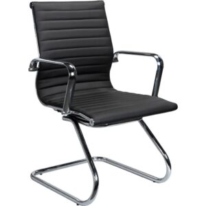 Nova Guest Chair with Black Synthetic Leather