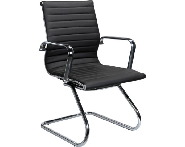 Nova Guest Chair with Black Synthetic Leather