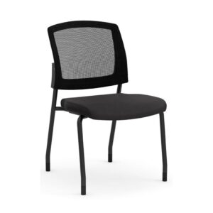 Aero Stackable Guest Chair - Black Fabric