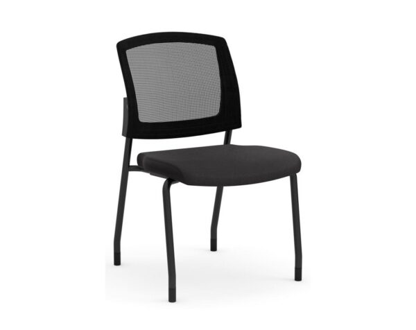 Aero Stackable Guest Chair - Black Fabric