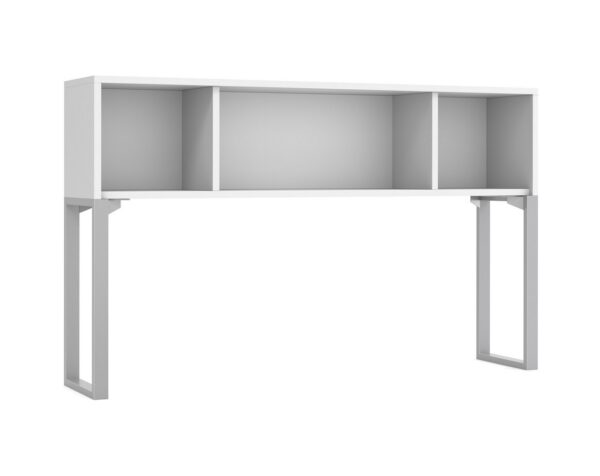 Elements Open Hutch 71 with 27 - White Silver