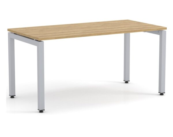 Elements Desk Aspen Finish - Silver Legs