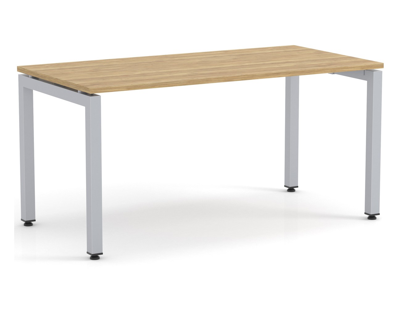 Elements Desk Aspen Finish – Silver Legs