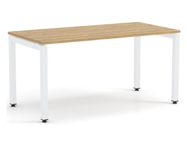 Elements Desk Aspen Finish - White Legs