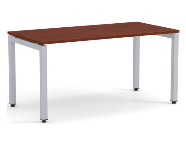 Elements Desk Cherry Finish - Silver Legs