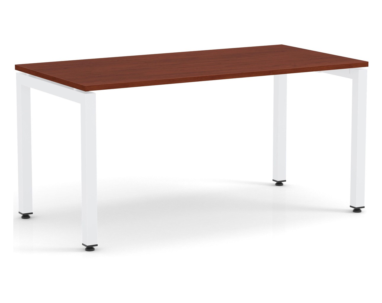 Elements Desk Cherry Finish – White Legs