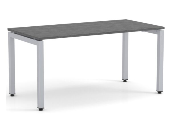 Elements Desk Newport Grey Finish - Silver Legs