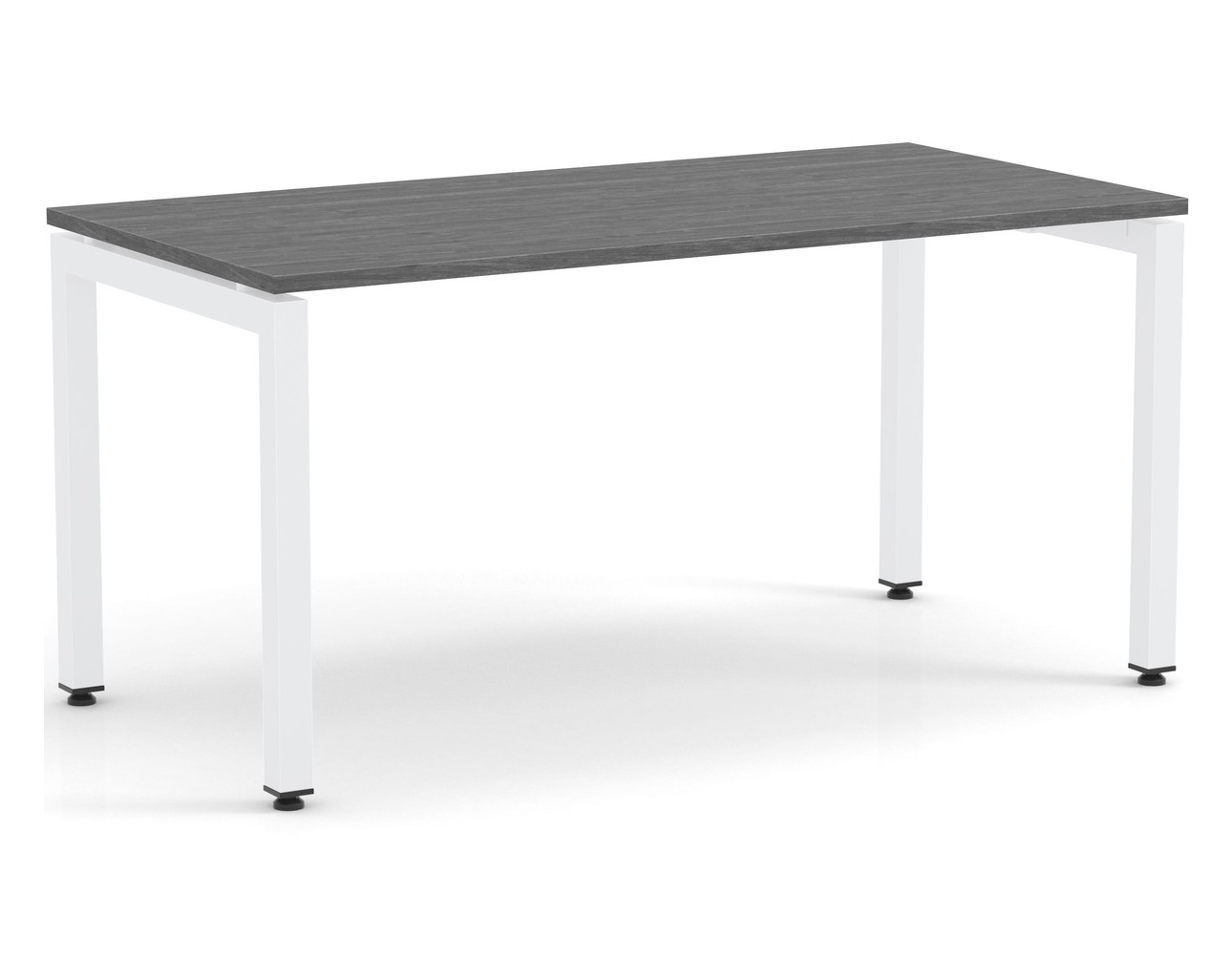 Elements Desk Newport Grey Finish – White Legs