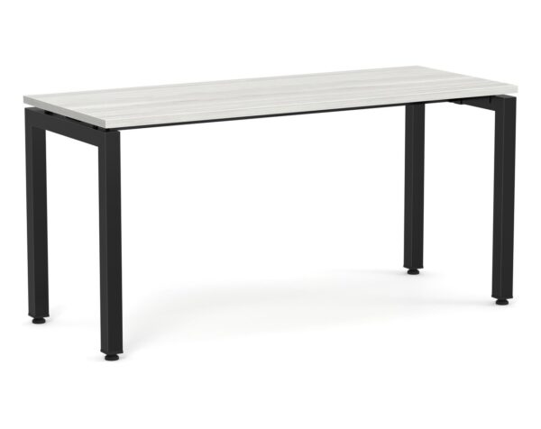 Elements Desk Silver Birch Finish - Black Legs