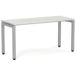 Elements Desk Silver Birch - Silver Legs