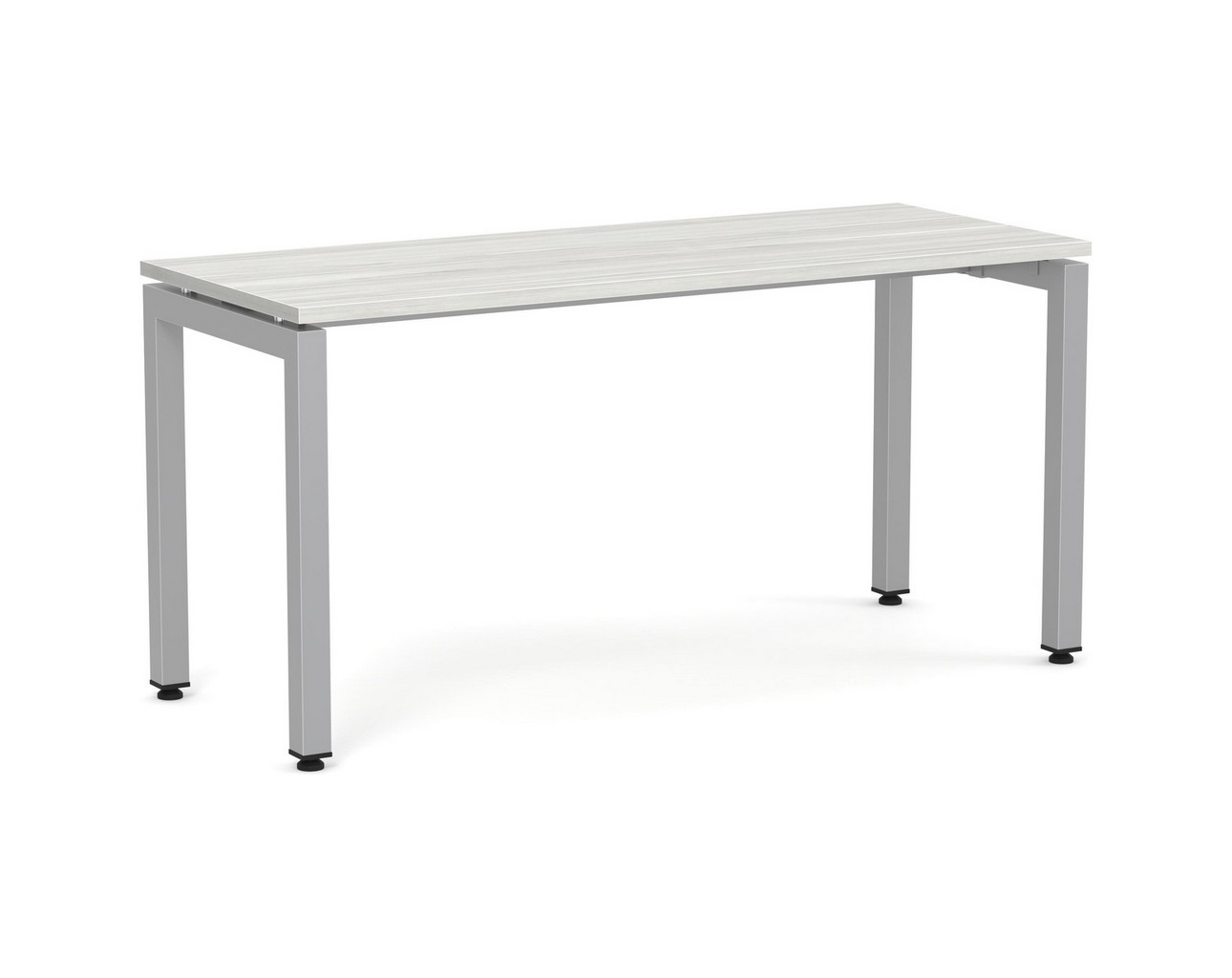 Elements Desk Silver Birch – Silver Legs