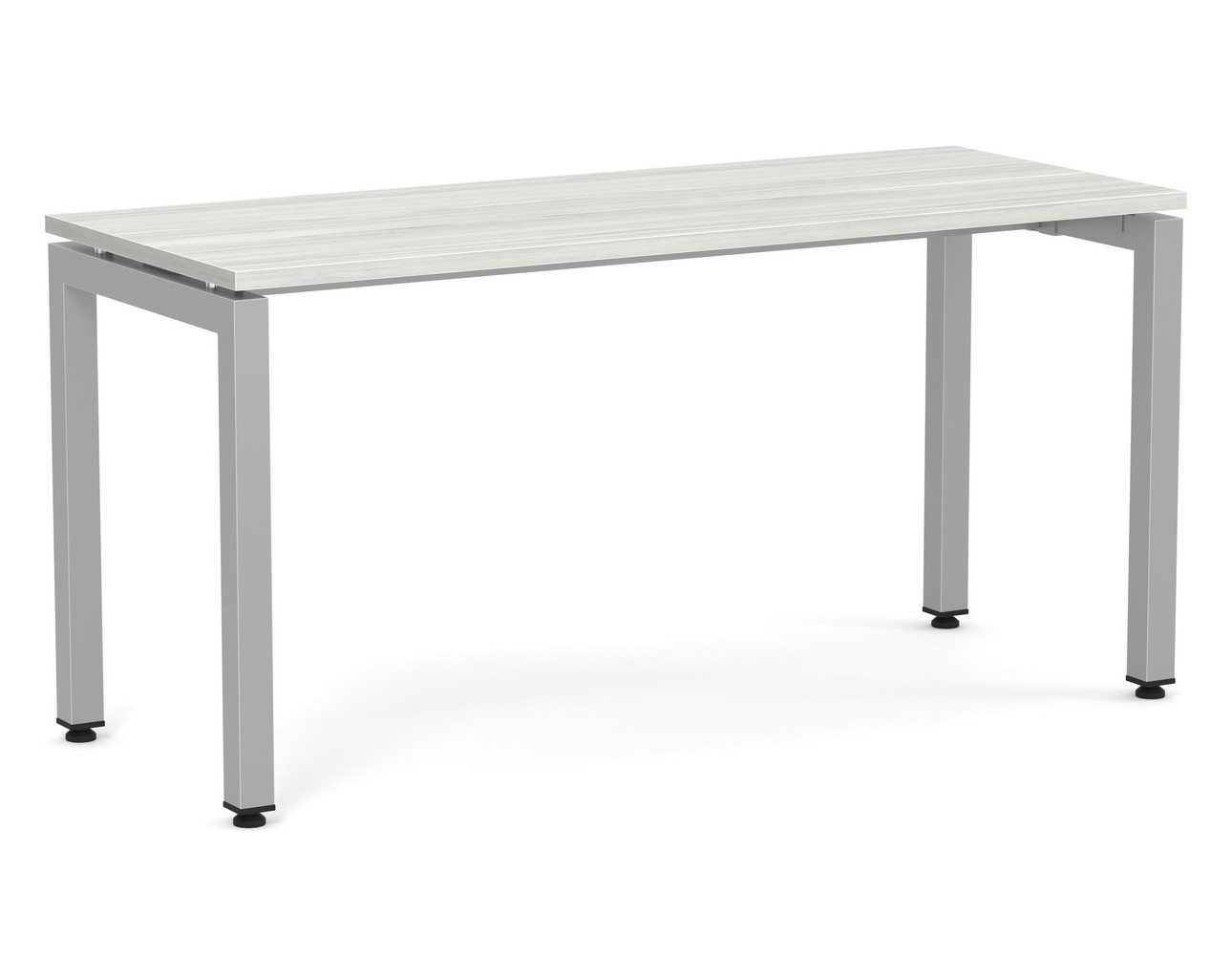 Elements Desk Silver Birch Finish – Silver Legs