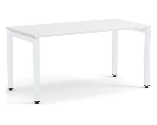 Elements Desk White Finish - White Legs