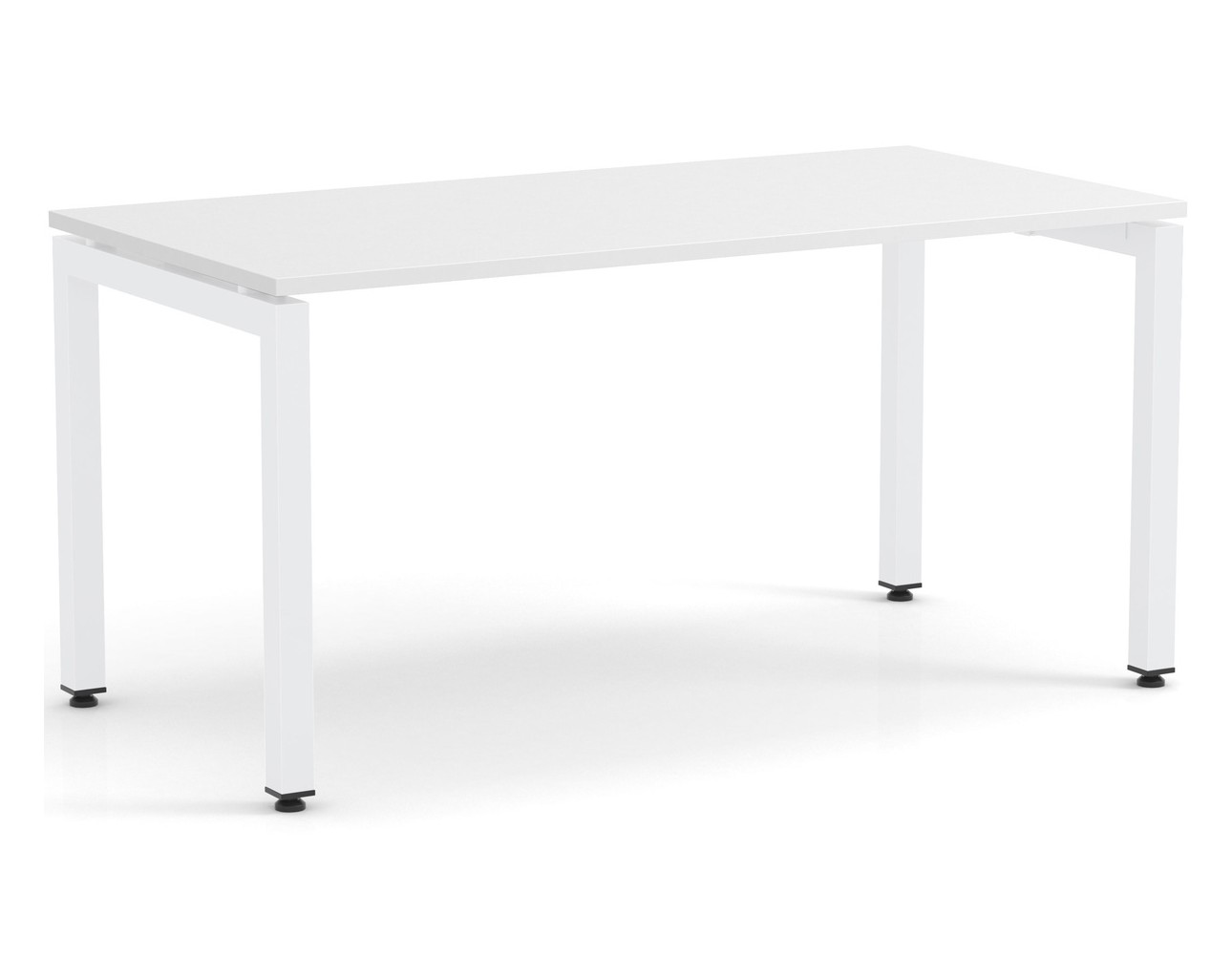 Elements Desk White Finish – White Legs