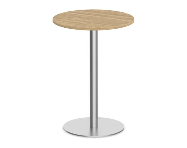 Classic Round Bistro Table 30" with Round Brushed Metal Base - Aspen