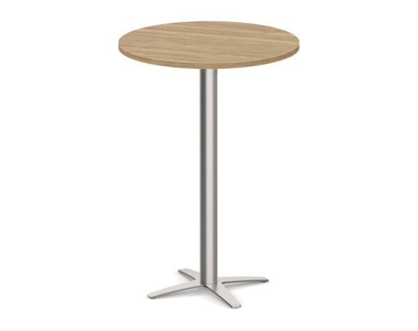 Classic Round Bistro Table 36" with Cross Brushed Metal Base - Aspen