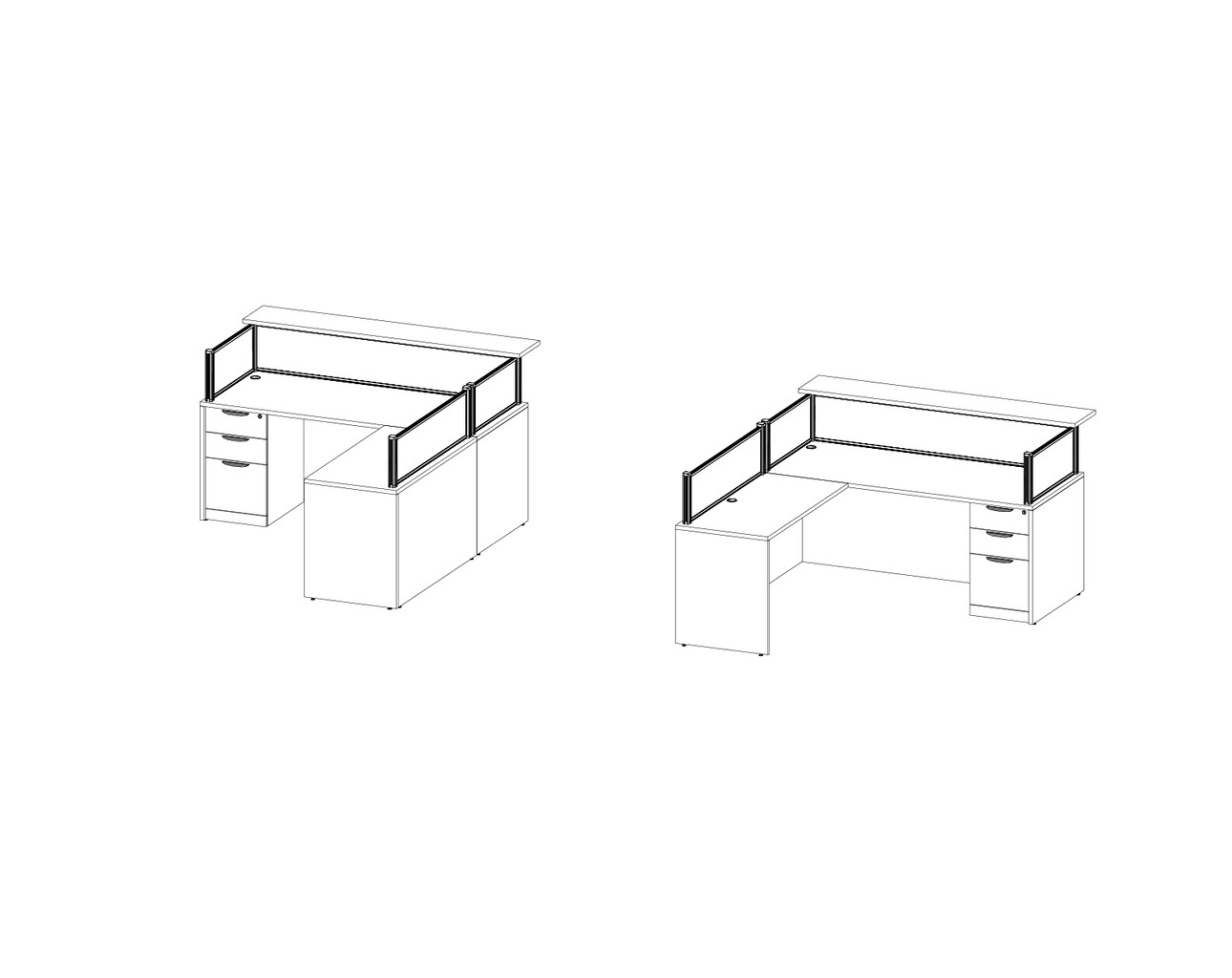 Borders Plus Reception Desk Package C5 – Wireframe