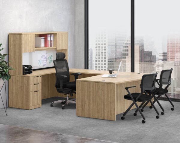 Package 1-CC - Classic U Shaped Executive Desk - 71 x 112