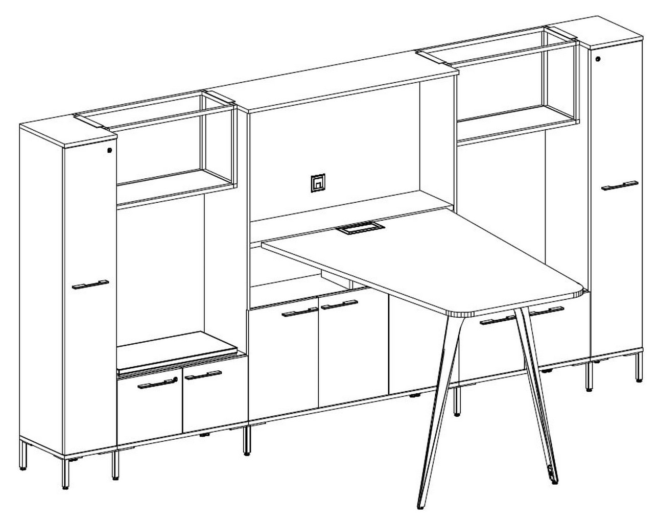 Tayco Halifax Collaborative Table – TH10 – 3D