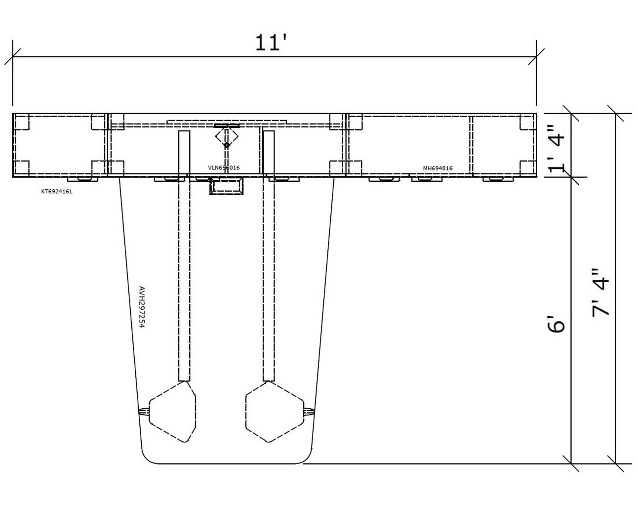 Tayco Halifax Collaborative Table – TH11 – 2D