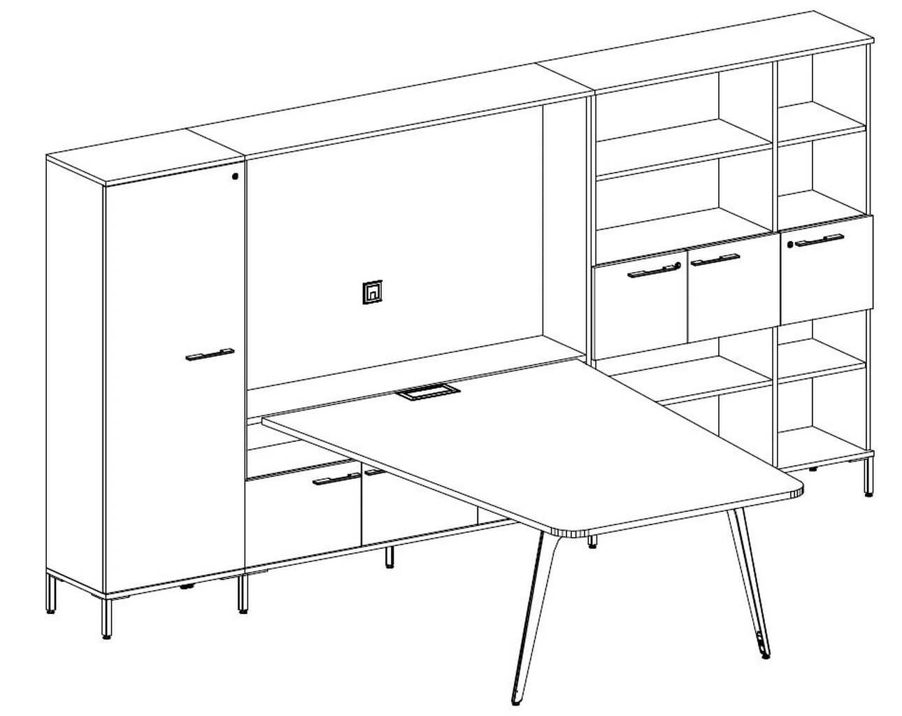 Tayco Halifax Collaborative Table – TH11 – 3D