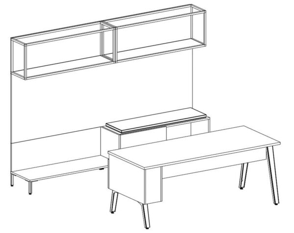 Tayco Halifax Desk - TH02 - 3D