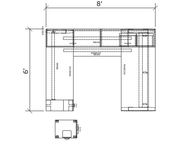 Tayco Halifax Desk - TH05 - 2D