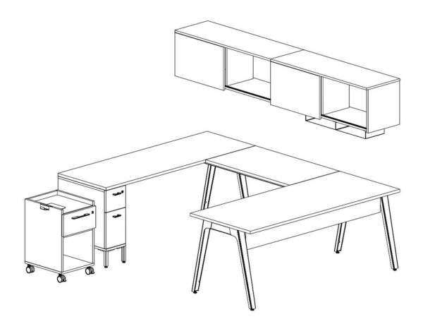 Tayco Halifax Desk - TH05 - 3D