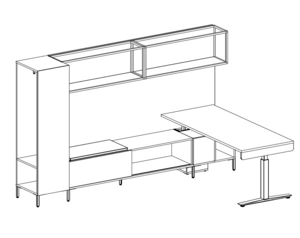 Tayco Halifax Standing Workstation TH03 - 3D