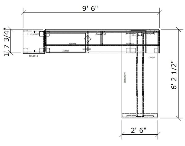 Tayco Halifax Standing Workstation TH03 - TH03 - 2D