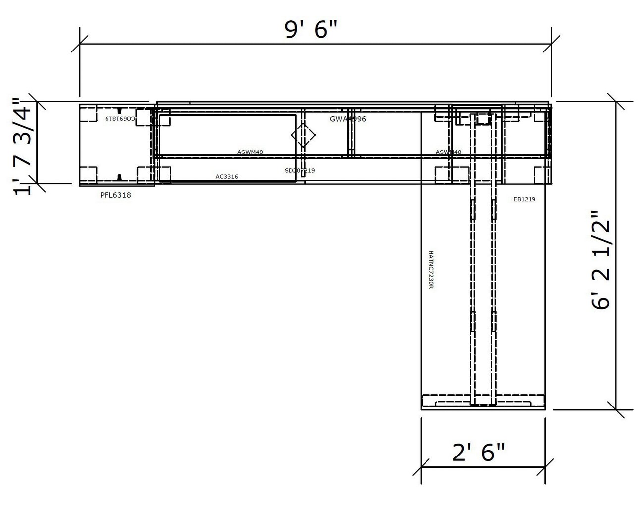 Tayco Halifax Standing Workstation TH03 – TH03 – 2D